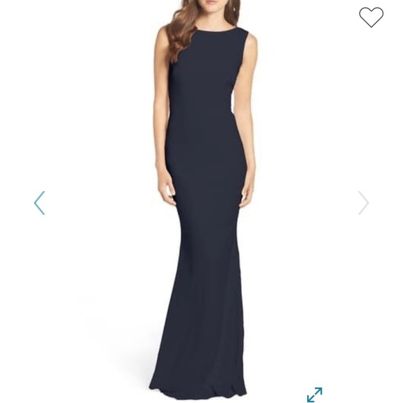 Katie May Dresses & Skirts - Katie May - Vionnet Drape Back Crepe Gown -
